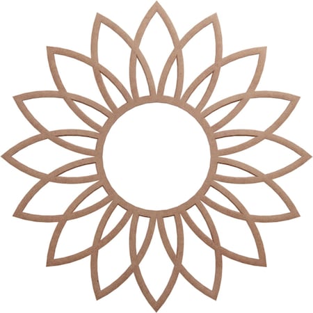 Ekena Millwork Daisy Wood Fretwork Pierced Ceiling Medallion, Wood (Paint Grade), 20"OD x 7"ID x 3/8"T CMWP20X20X0375DAMF